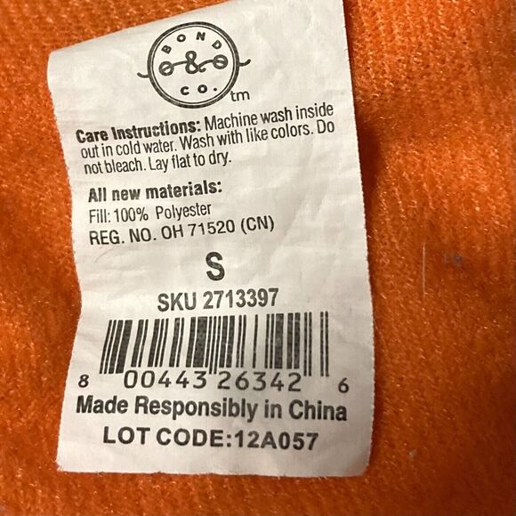 Camouflage HUNTING Dog Puffer Quilted Jacket Zippered Green Brown Orange Small - Picture 11 of 12